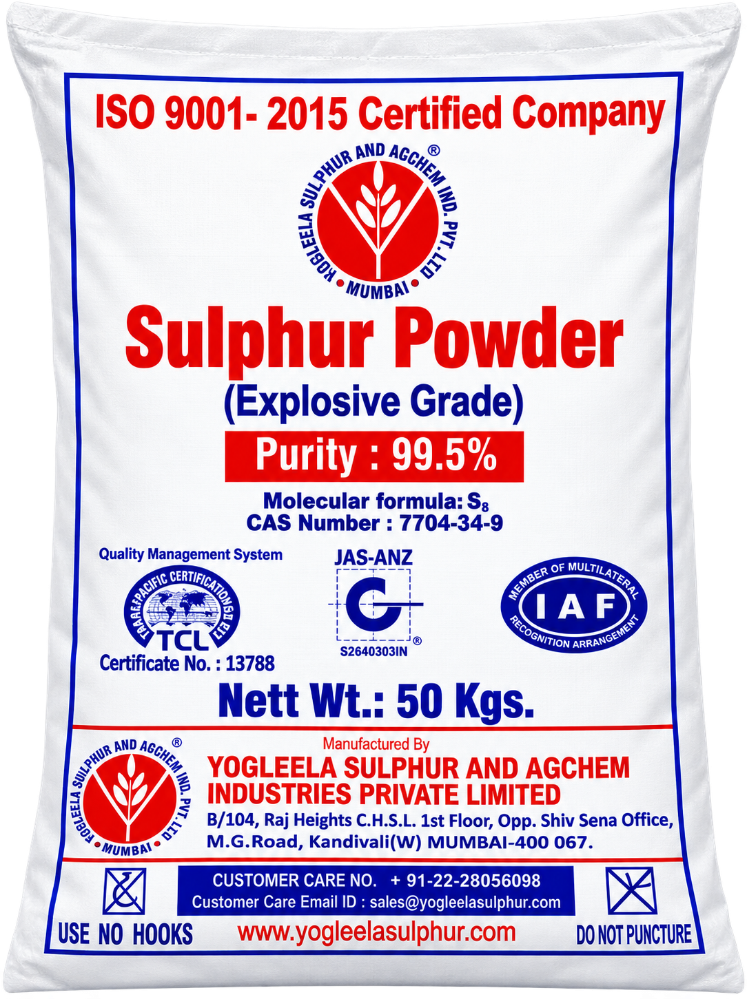 Explosive Grade Sulphur